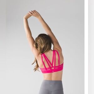 Lululemon Energy Bra Exhale Boom Juice Pink Size 12